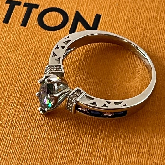 NWOT Mystic Topaz Sterling Silver Ring 925 - Picture 6 of 6